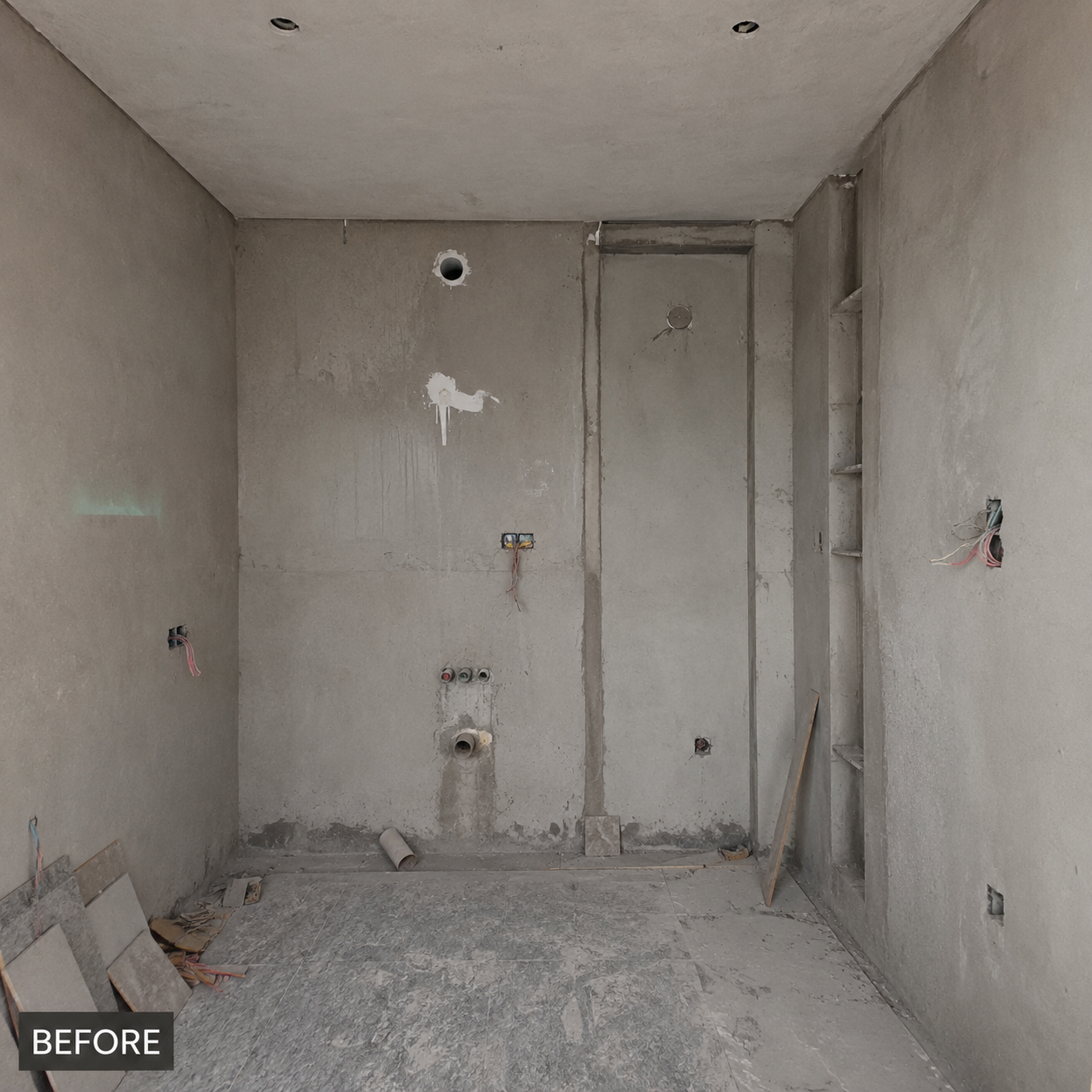 Spa-Inspired Master Bathroom — before