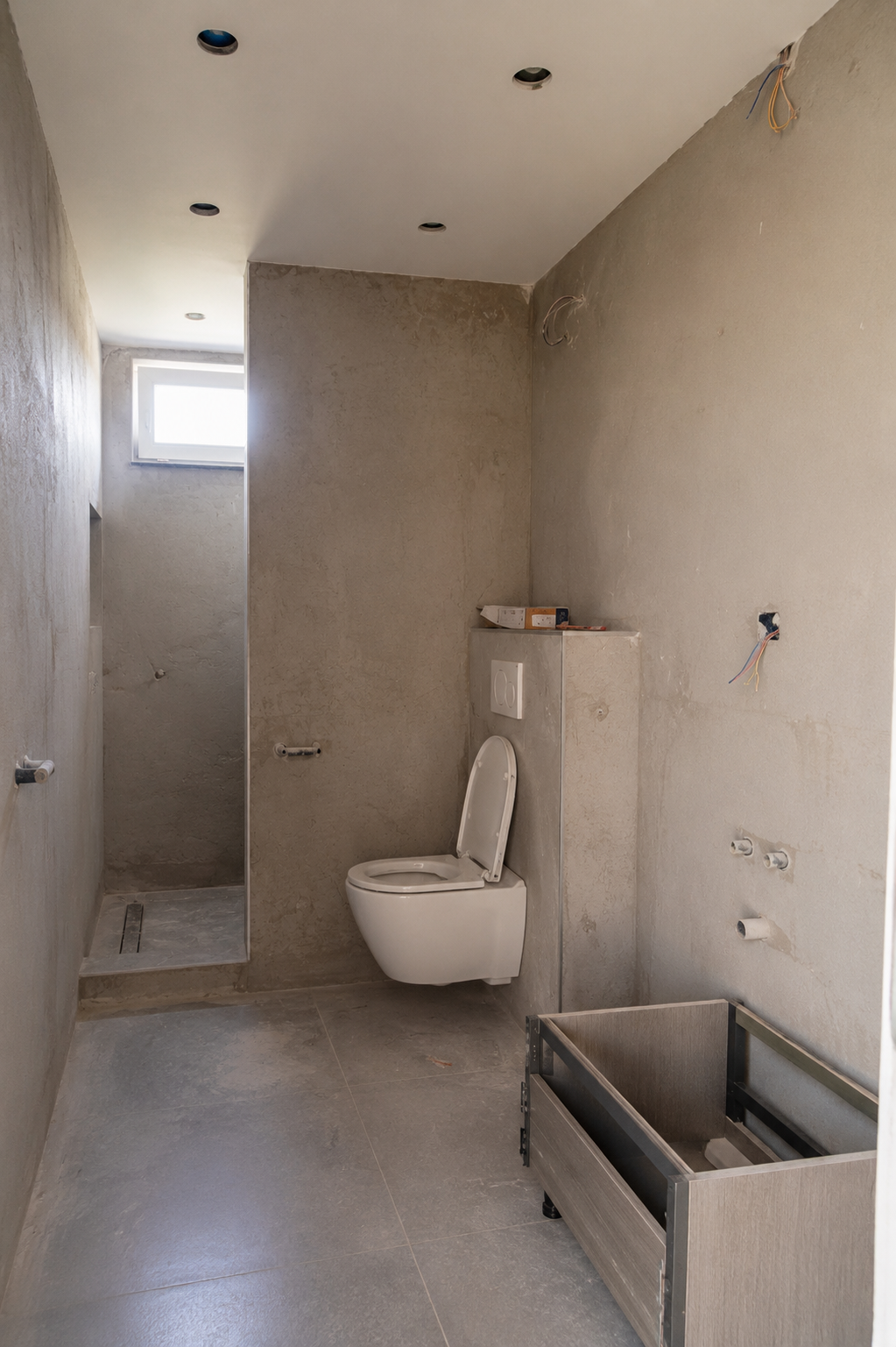 Contemporary Guest Bathroom — before
